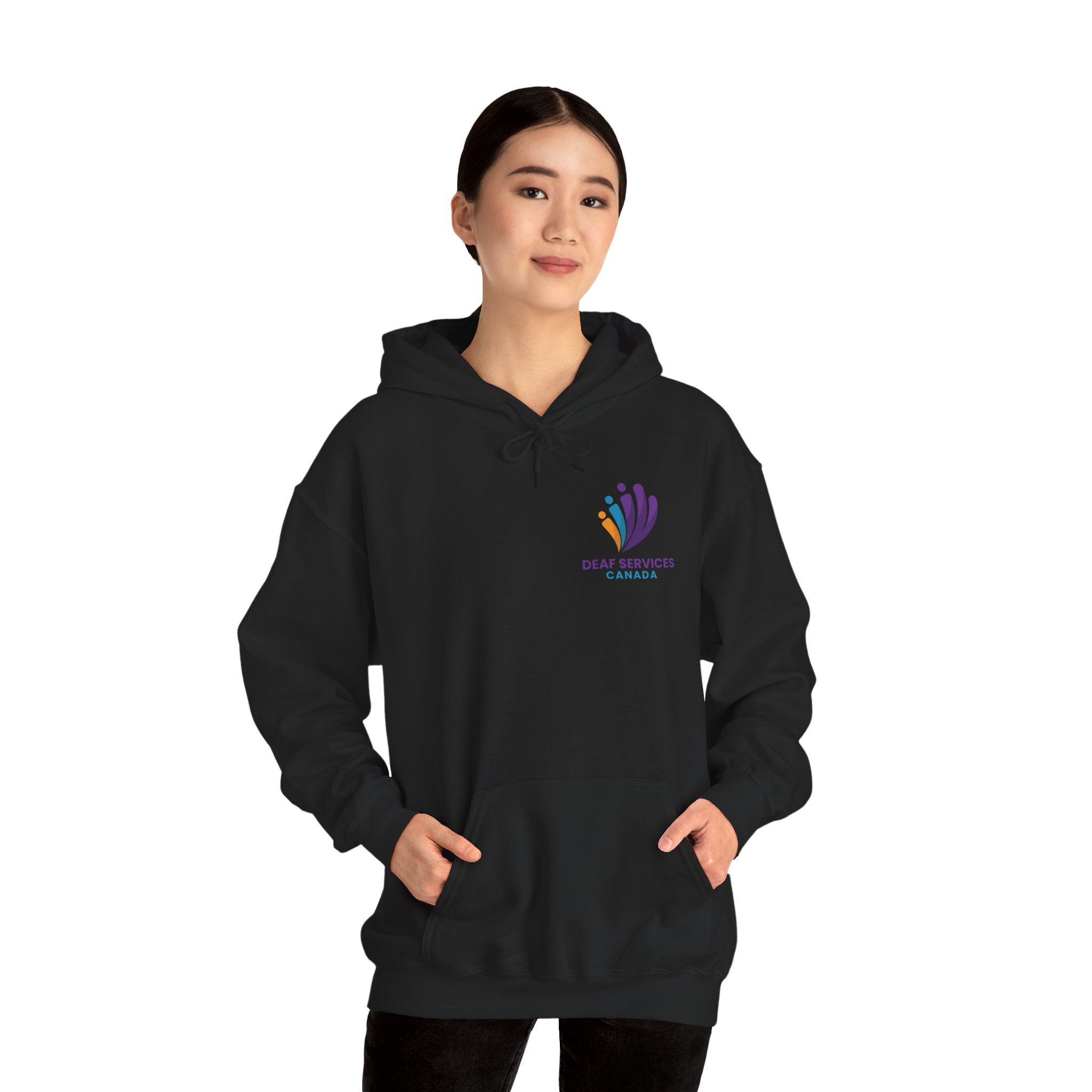 Pullover Hoodie - Small Colour logo - Image 5