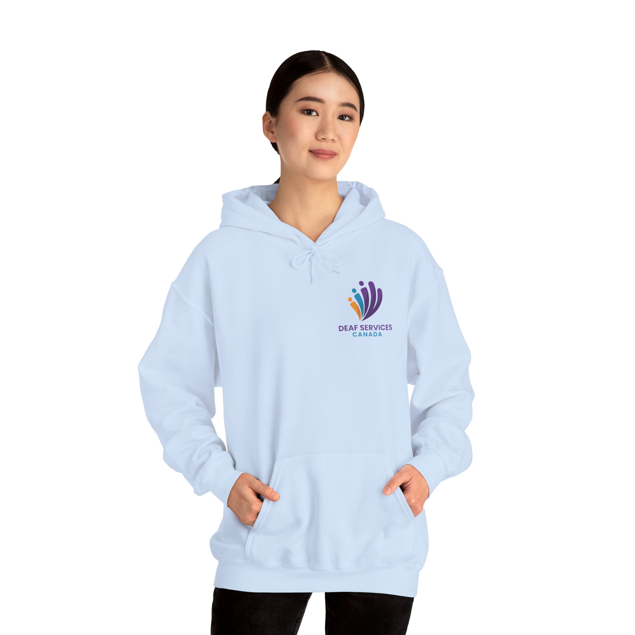 Pullover Hoodie - Small Colour logo - Image 13