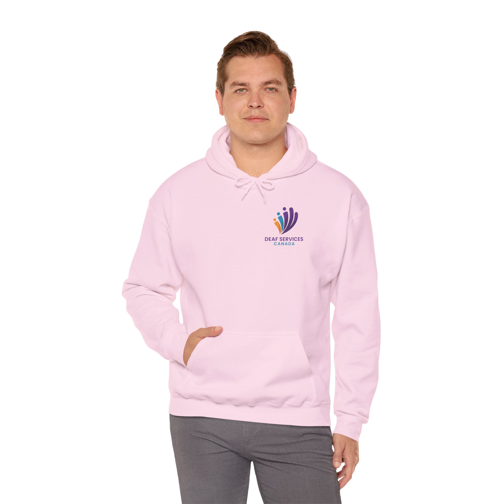 Pullover Hoodie - Small Colour logo - Image 15