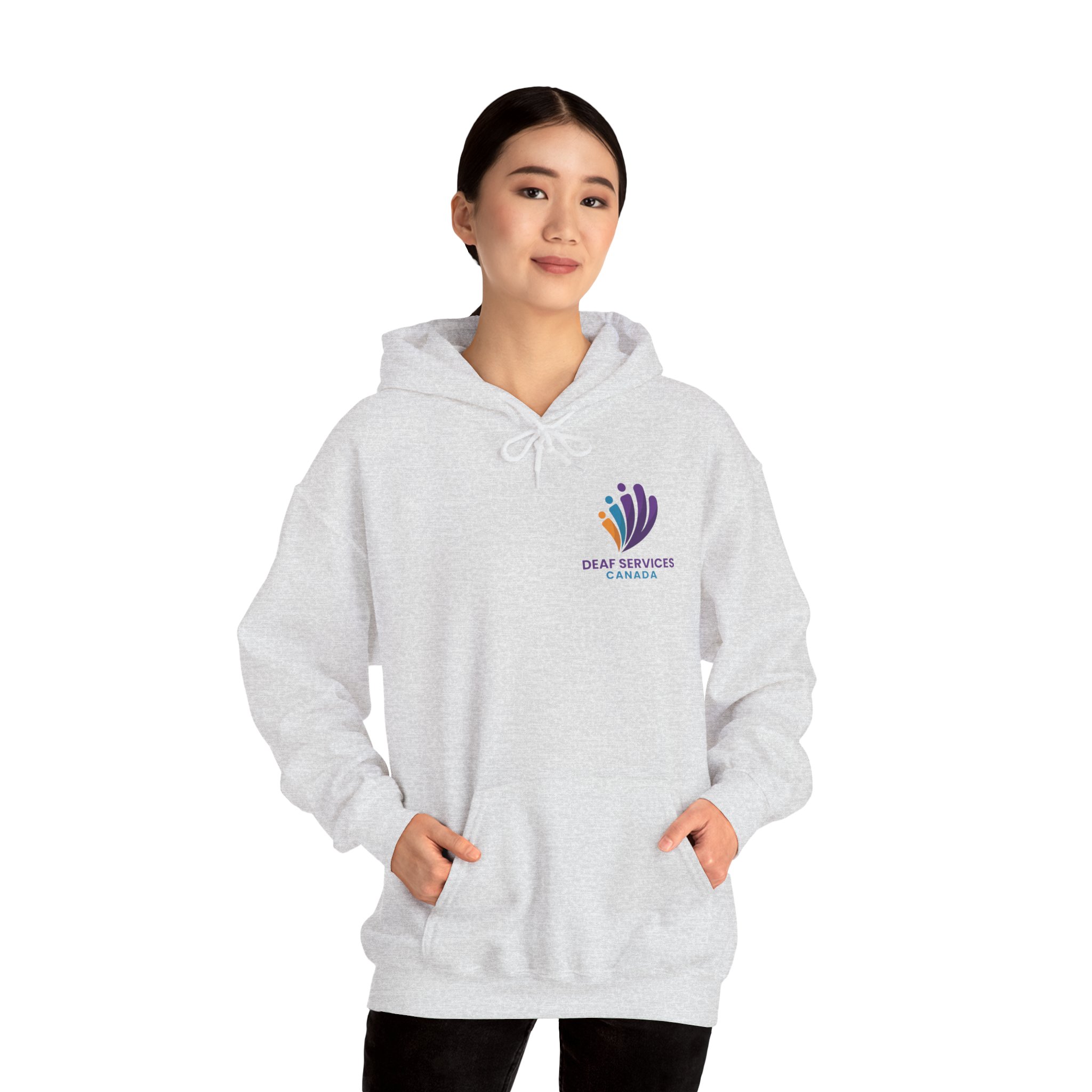 Pullover Hoodie - Small Colour logo - Image 3